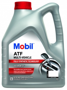 Масло трансмиссионное Mobil ATF Multi-Vehicle, 4л