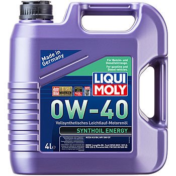 Моторное масло LIQUI MOLY Synthoil Energy 0W-40, 4л