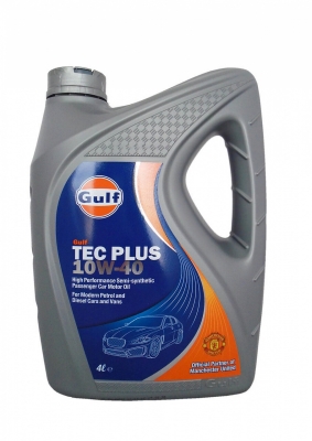 Моторное масло Gulf TEC Plus 10W-40, 4л