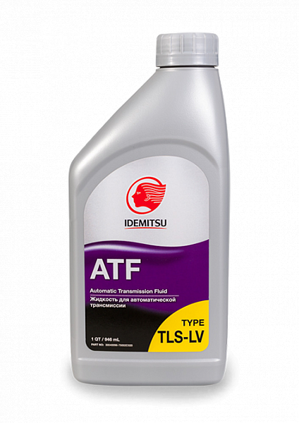 Масло трансмиссионное IDEMITSU ATF TYPE TLS-LV (полное соответствие TOYOTA ATF WS), 0.946л