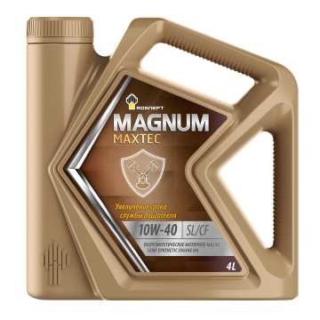 Моторное масло Rosneft Magnum Maxtec 10W-40 SL/CF, 4л