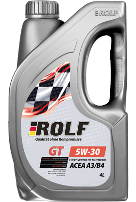 Моторное масло ROLF 5W-30 GT ACEA A3/B4, 4л