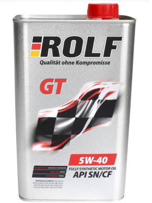 Моторное масло ROLF 5W-40 GT SN/CF (металл), 1л