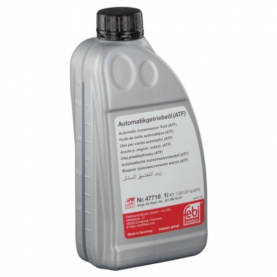 Трансмиссионное масло Febi АКПП ATF 9G-tronik (MB 236.17) желтая, 1л